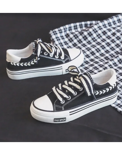 Women Outdoor Trainers Platform Canvas Shoes Height Increasing Chunky Sneakers Women Outdoor Trainers Platform Canvas Shoes Height Increasing Chunky Sneakers