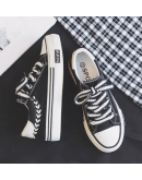 Women Outdoor Trainers Platform Canvas Shoes Height Increasing Chunky Sneakers Women Outdoor Trainers Platform Canvas Shoes Height Increasing Chunky Sneakers